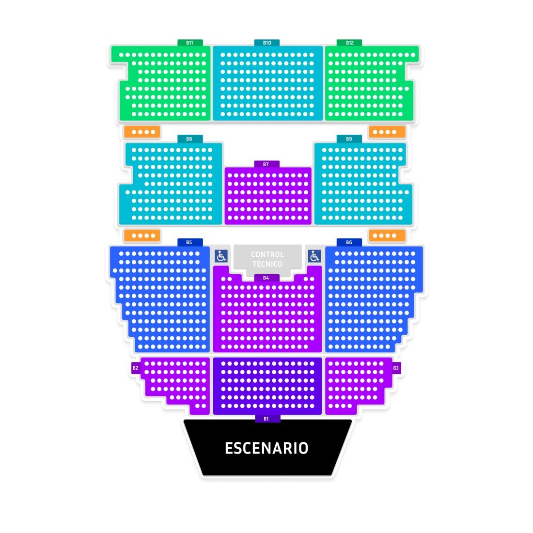 Seating map — Teatro Gran Vía