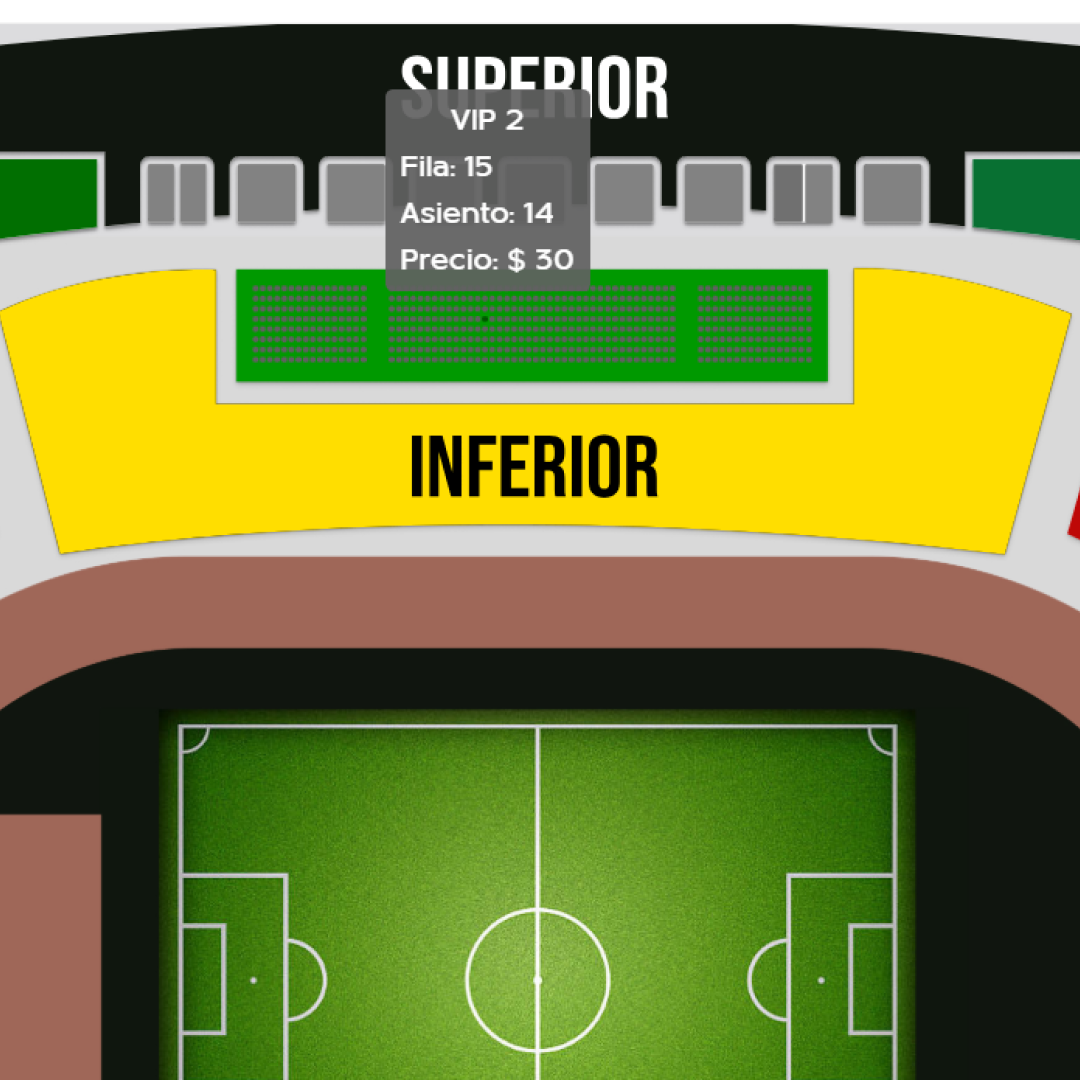Pueblo Nuevo Stadium sample interface — view 1